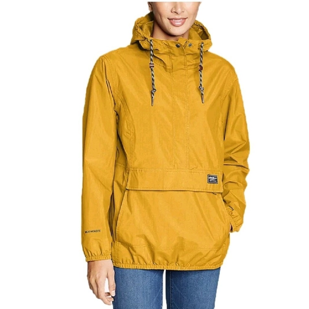 Eddie Bauer Women's Charly Anorak Jacket Marigold Size M